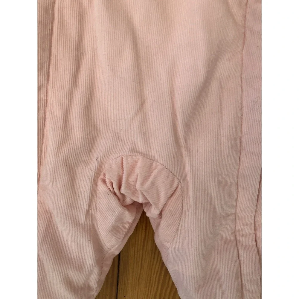 Lands' End Baby Infant 3 Month Pink‎ corduroy Snow Suit Bunting Suit Girl